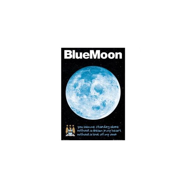 Manchester City Blue Moon plakat nr. 45